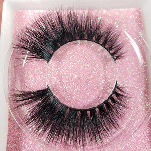 100% Mink 5D Strip Lashes Full Volume Glam f23